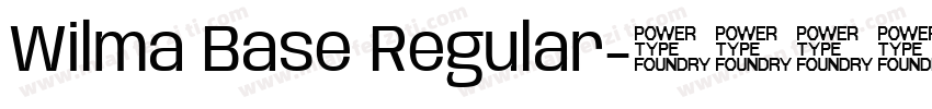 Wilma Base Regular字体转换